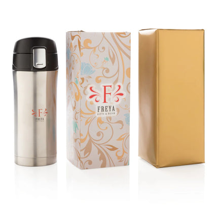 Recycled stainless steel XD Collection RCS easy lock vacuum mug for hot and cold drinks