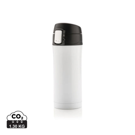 Recycled stainless steel XD Collection RCS easy lock vacuum mug in black