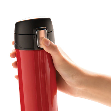 Recycled stainless steel XD Collection RCS easy lock vacuum mug in black