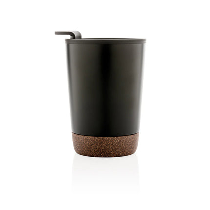 XD Collection GRS RPP stainless steel cork coffee tumbler for hot beverages
