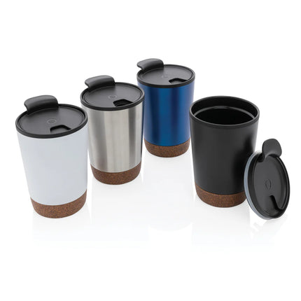 Stainless steel GRS RPP cork coffee tumbler from XD Collection