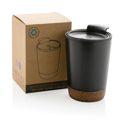 XD Collection GRS RPP stainless steel cork coffee tumbler