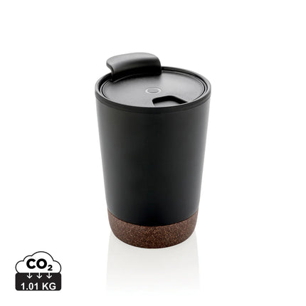 XD Collection GRS RPP stainless steel cork coffee tumbler for hot and cold beverages