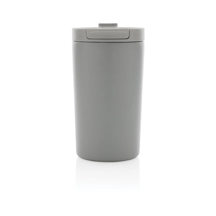 XD Collection RCS RSS double wall vacuum leakproof lock mug in black with a secure lid and sleek drinkware design.