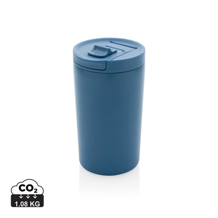  sleek drinkware with secure lid for hot and cold beverages.