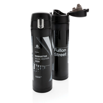  stainless steel drinkware with secure lid