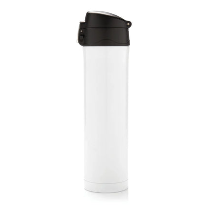 XD Collection RCS Re-steel Easy Lock vacuum flask drinkware displayed with a sleek stainless steel design and secure lid.