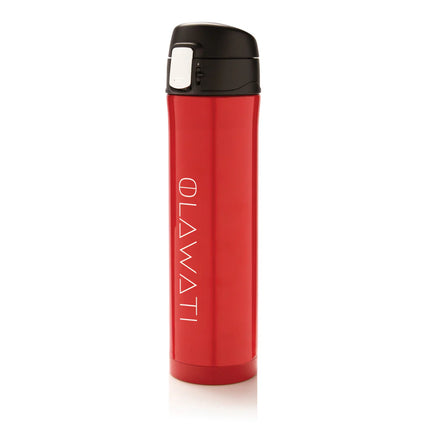 XD Collection RCS Re-steel easy lock vacuum flask drinkware with stainless steel body and secure lid for hot or cold beverages.