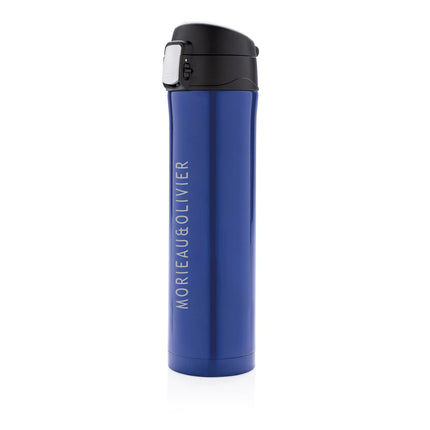 XD Collection RCS Re-steel Easy Lock vacuum flask in stainless steel with a secure lid for hot and cold drinks.