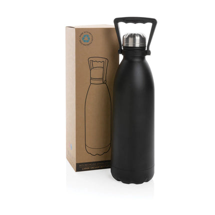Large 1.5L recycled stainless steel vacuum bottle from XD Collection