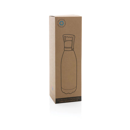 Large 1.5L RCS Recycled stainless steel vacuum bottle from XD Collection