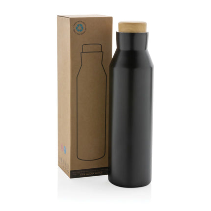 Gaia RCS certified recycled stainless steel vacuum bottle by XD Collection