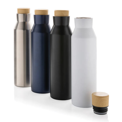 XD Collection Gaia RCS certified recycled stainless steel vacuum bottle for drinks