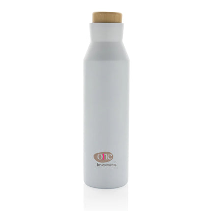 XD Collection Gaia RCS certified recycled stainless steel vacuum bottle for drinks