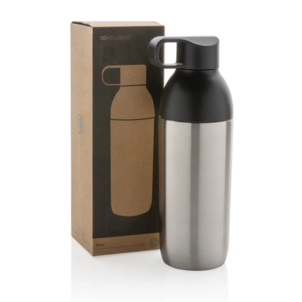 Recycled stainless steel vacuum bottle from XD Xclusive's Flow RCS drinkware collection