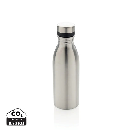 Recycled stainless steel XD Collection RCS deluxe water bottle in sleek drinkware design