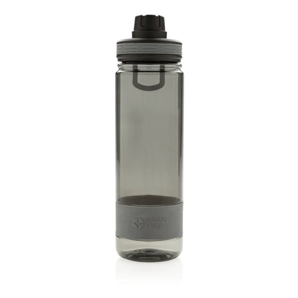 Swiss Peak Tritan drinkware bottle with blue lid and clear body