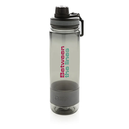 Swiss Peak Tritan drinkware bottle with a clear