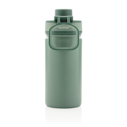 Stainless steel vacuum water bottle with sports lid