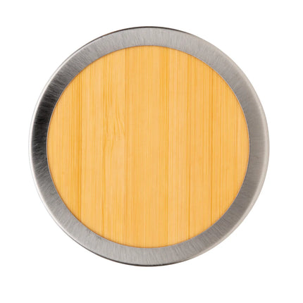 Leak-proof bamboo vacuum bottle from XD Collection