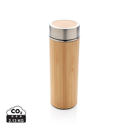 Leak proof bamboo vacuum bottle from XD Collection