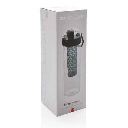 XD Xclusive honeycomb lockable leak-proof infuser bottle for flavored drinks
