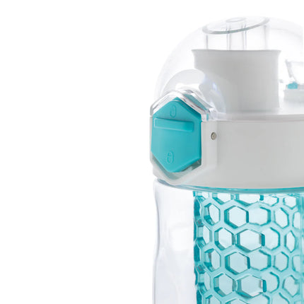  with a clear design and secure lid for fresh beverages.