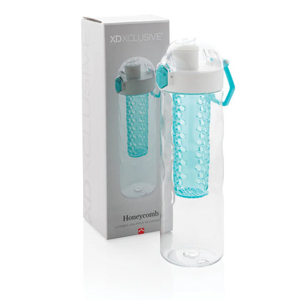  clear drinkware with built-in infuser for flavored beverages.