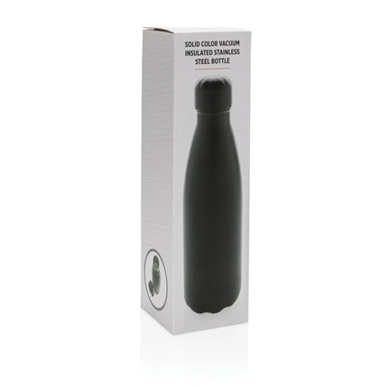 Solid color stainless steel vacuum bottle