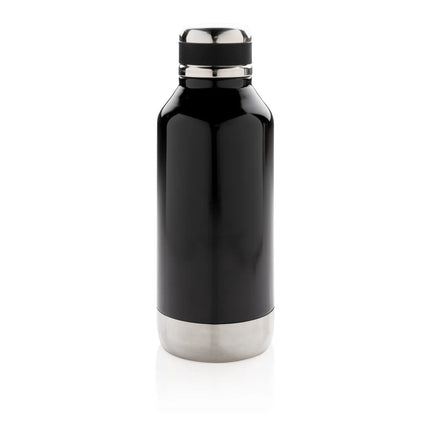 Leak-proof vacuum bottle from XD Collection with logo plate