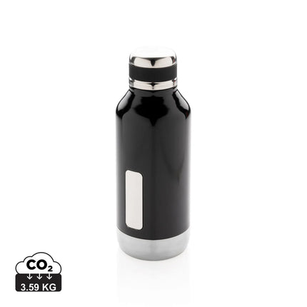 Leak-proof XD Collection vacuum bottle with logo plate