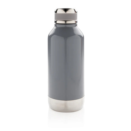 Leak proof vacuum bottle from XD Collection with logo plate
