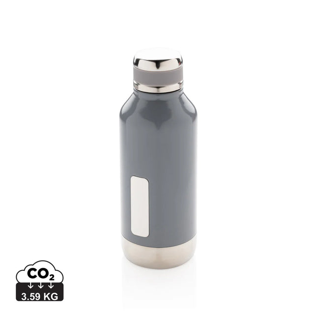 Leak-proof XD Collection vacuum bottle with logo plate