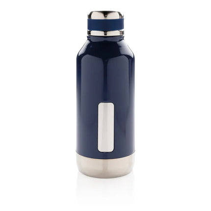 Leak-proof vacuum bottle from XD Collection with logo plate