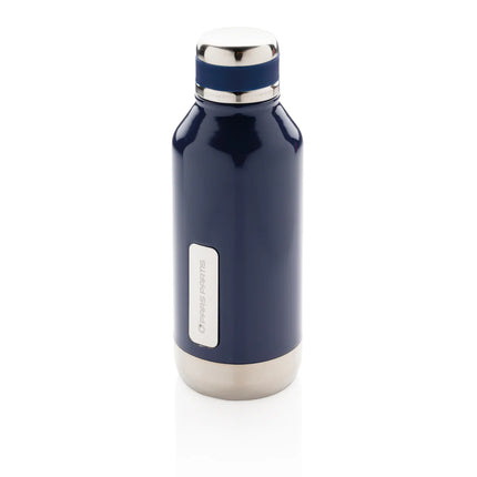 Leak-proof vacuum bottle from XD Collection with logo plate