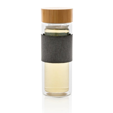 Double wall borosilicate glass bottle from XD Collection