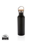 Stainless steel,Bamboo / black / 7.1 x 7.1 x 24 x ø 7.1 cm
