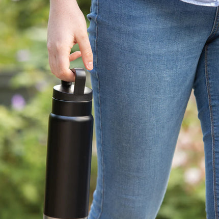 Leakproof vacuum on-the-go bottle with handle from XD Collection