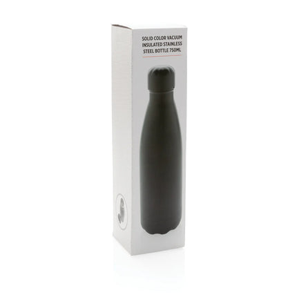 Stainless steel XD Collection vacuum drinkware bottle in solid color