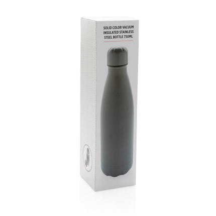 Solid color stainless steel vacuum bottle