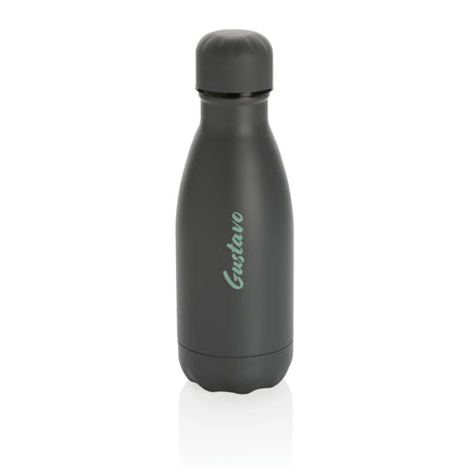  260ml drinkware with sleek design and secure lid.