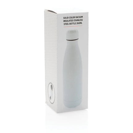 Solid color stainless steel vacuum drinkware bottle by XD Collection