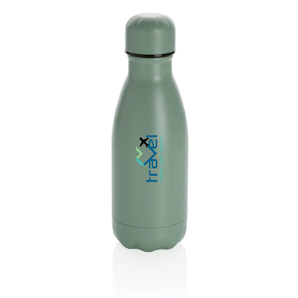Solid color stainless steel vacuum drinkware bottle from XD Collection