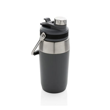 Stainless steel vacuum dual-function lid bottle