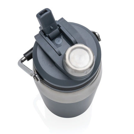  500ml drinkware with a sleek design and secure lid.