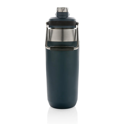 Stainless steel vacuum bottle with dual function lid from XD Collection