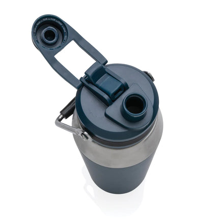 Stainless steel vacuum dual-function lid bottle