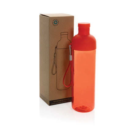 600ml drinkware with secure lid and clear design.