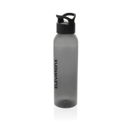 XD Collection Oasis RCS recycled 650ml pet water bottle in clear drinkware with a reusable design and leak-proof lid.