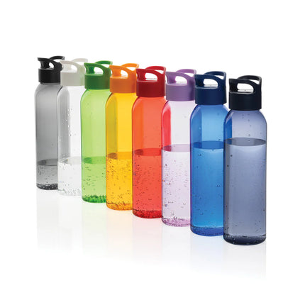 XD Collection Oasis RCS recycled 650ml pet water bottle in clear drinkware with a sleek design and reusable features.